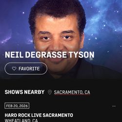 Neil deGrasse Tyson — 2nd ROW — Hard Rock Live!