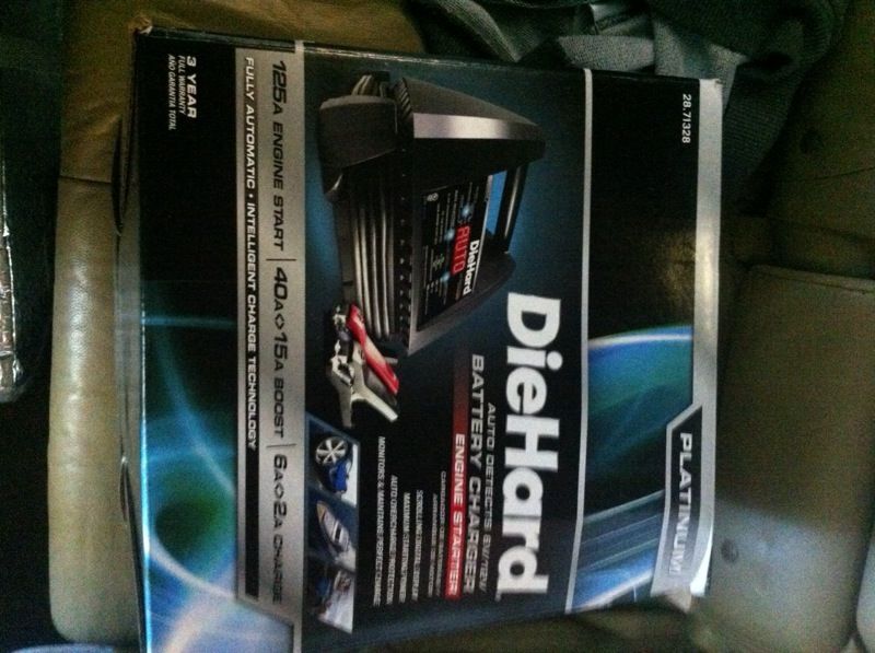 Diehard platinum battery charger engine starter