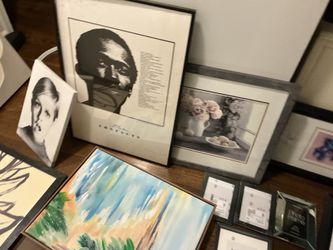 A lot, lot of paintings on sell from $5 to $20. There a lot mor painting