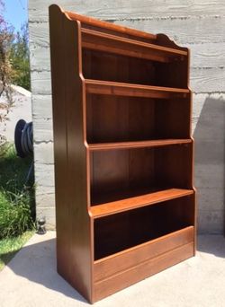 Land of Nod solid wood bookshelf