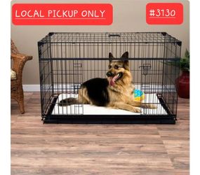 ➿️ Lucky Dog Sliding Double Door Dog Crate, Medium, 36"L #3130