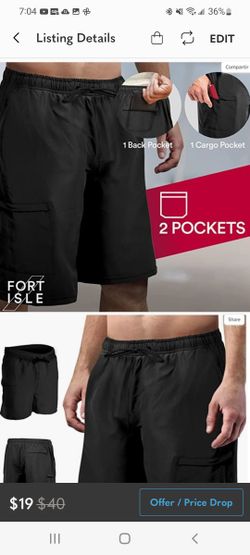 Fort Isle Men's Swimsuit | Men's Swimsuit with 10 Inch Inseam