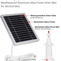 3 Pack Solar Panel Charger Compatible with Arlo Essential Spotlight/XL Spotlight Only, 16.5ft Power Charging Cable Micro USB, IP66 Weatherproof Alumin