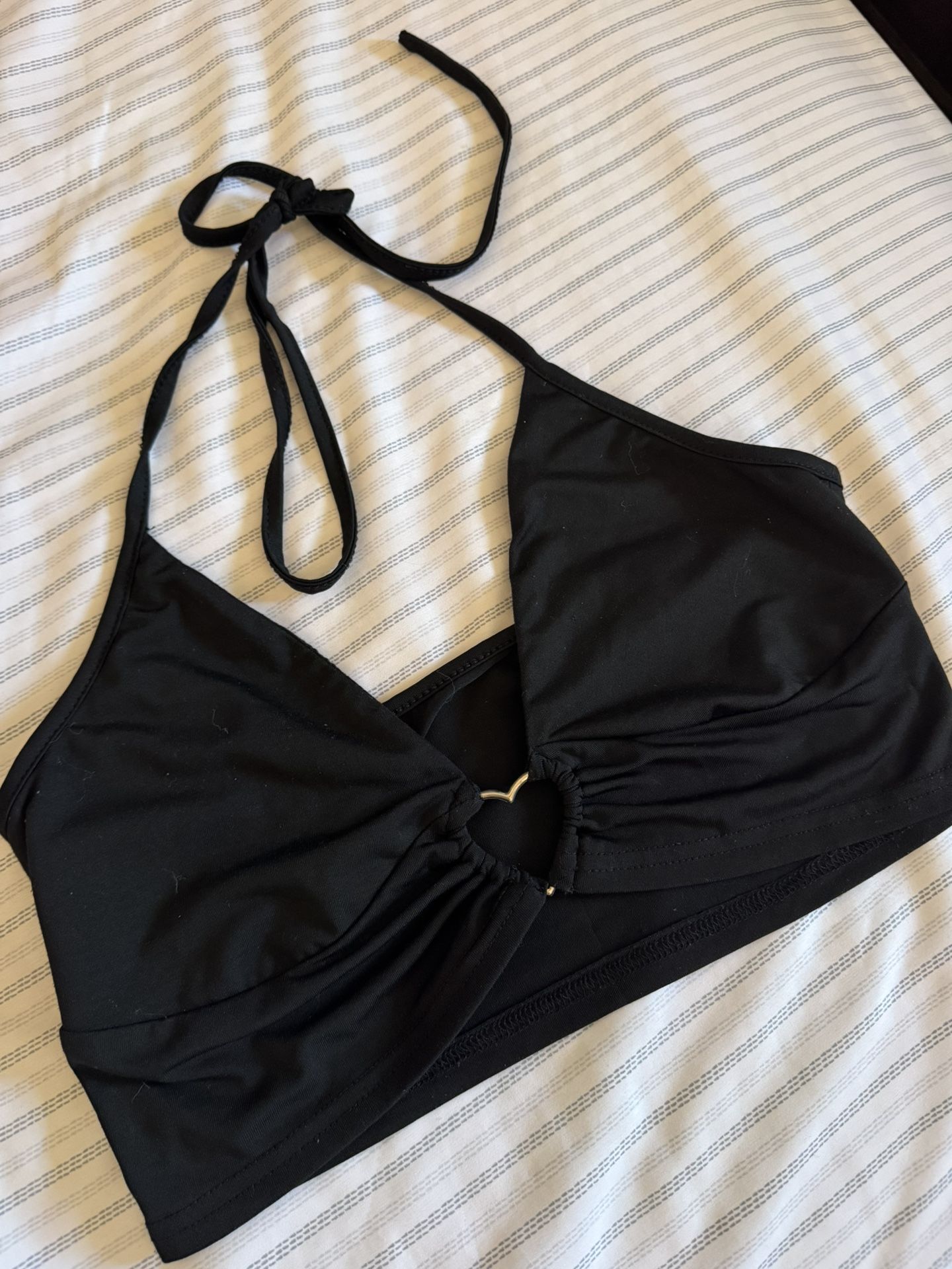 Heart Crop Halter Top