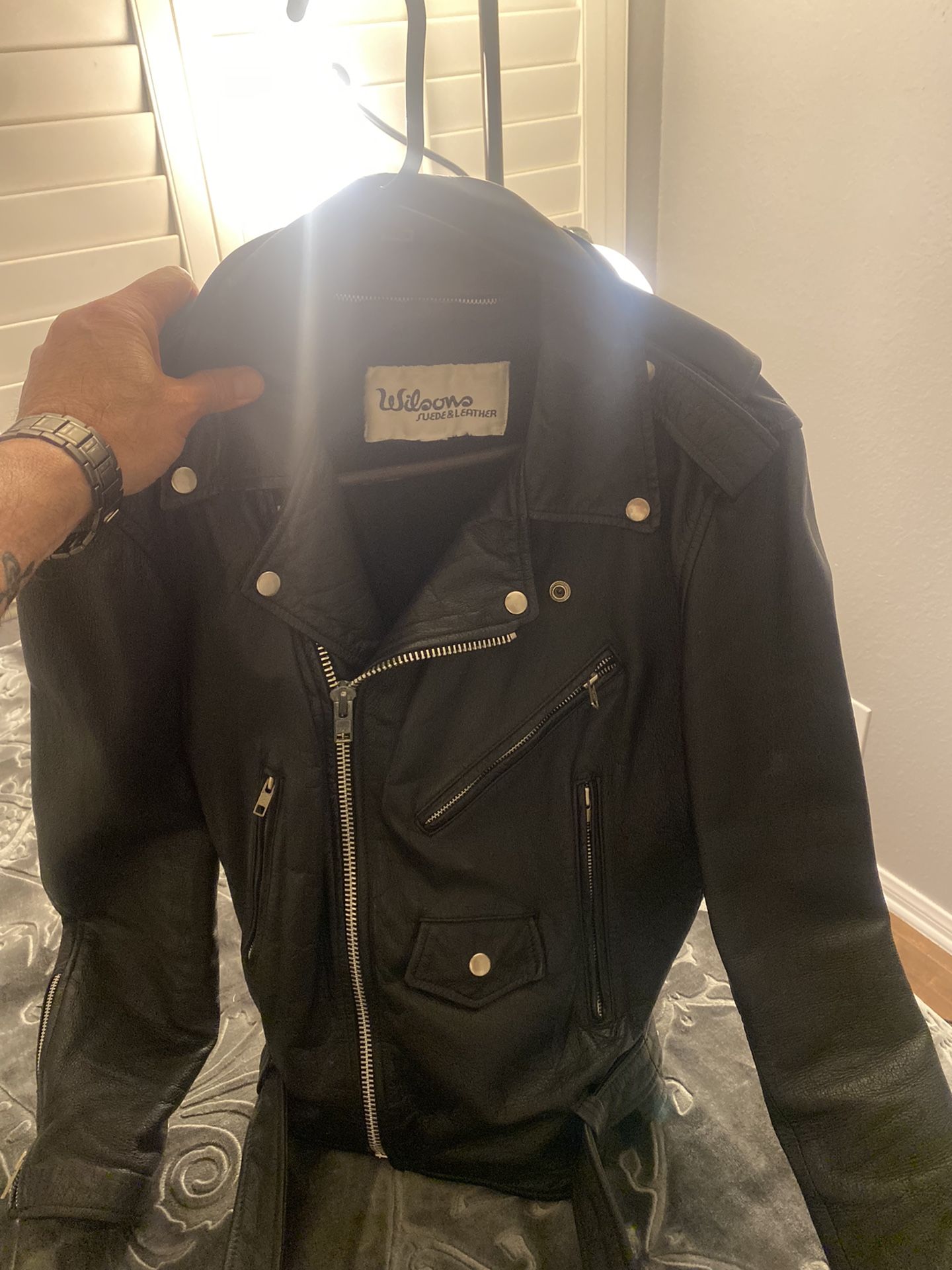 Classic Leather Biker/punk Jacket Original Hard To Find Vintage !