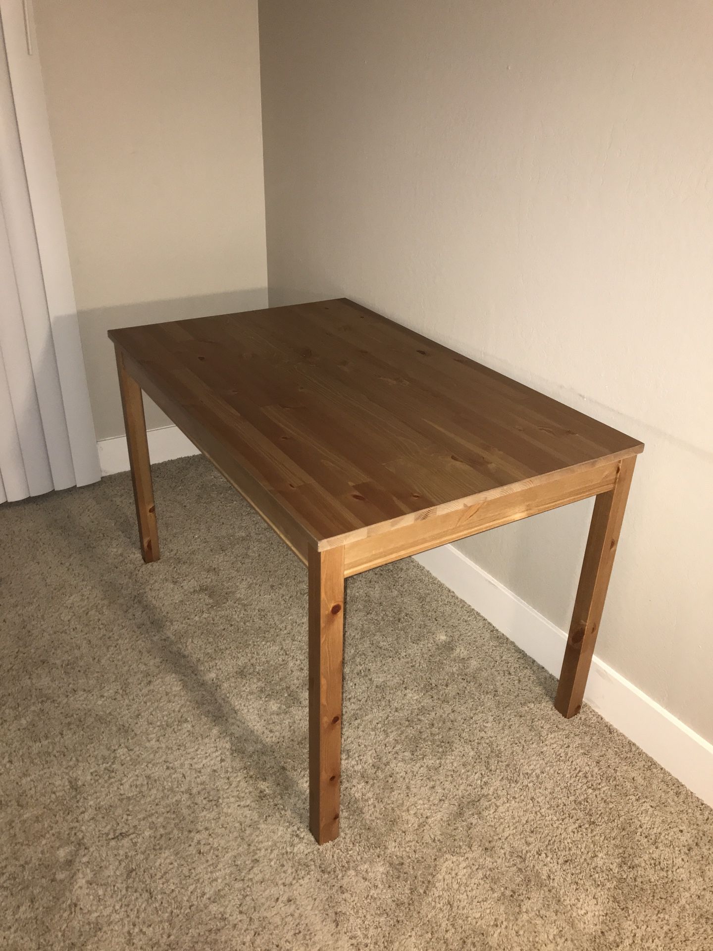 Ikea Table w/ 4 Chairs, Antique Stain