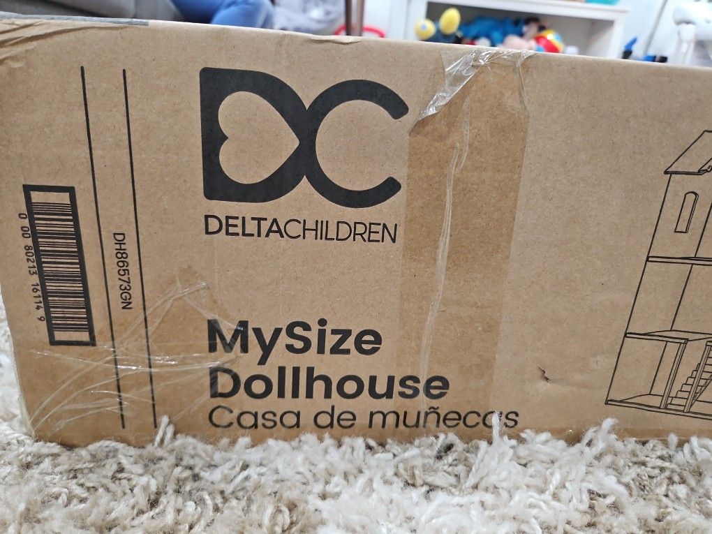 Delta Children MySize Dollhouse Large Wooden Story Dollhouse