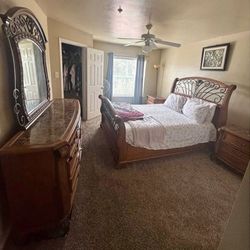 Queen Size Bedroom Set With Boxspring 