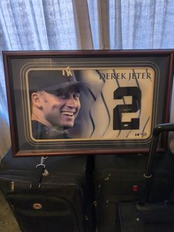 Derek Jeter signed 16x24 Steiner Sports COA signed on the number "2"