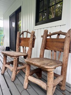 Wood chairs (set of 2)