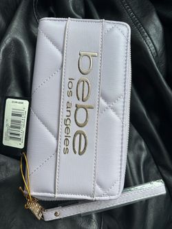 bebe Los Angeles Quilted Wristlet Wallet – Lilac