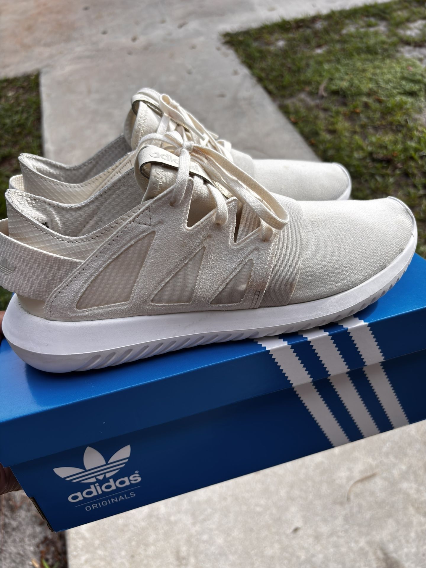 Adidas Originals Tubular Viral W S75579 Chalk White Women's Size 8.5/ 7 mens