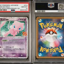2021 Pokemon Japanese Mew Mewtwo EX 25th Anniversary Edition PSA 10