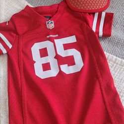 Newborn & Infant Nike George Kittle Scarlet San Francisco 49ers Romper Jersey