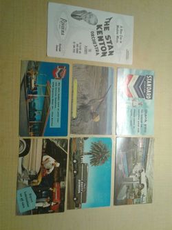 1950's postcards with 1950's stamps