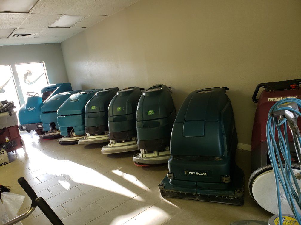 Floor scrubbers!!!! All kinds of brands