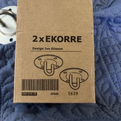 IKEA 2x EKORRE Metal Mounts