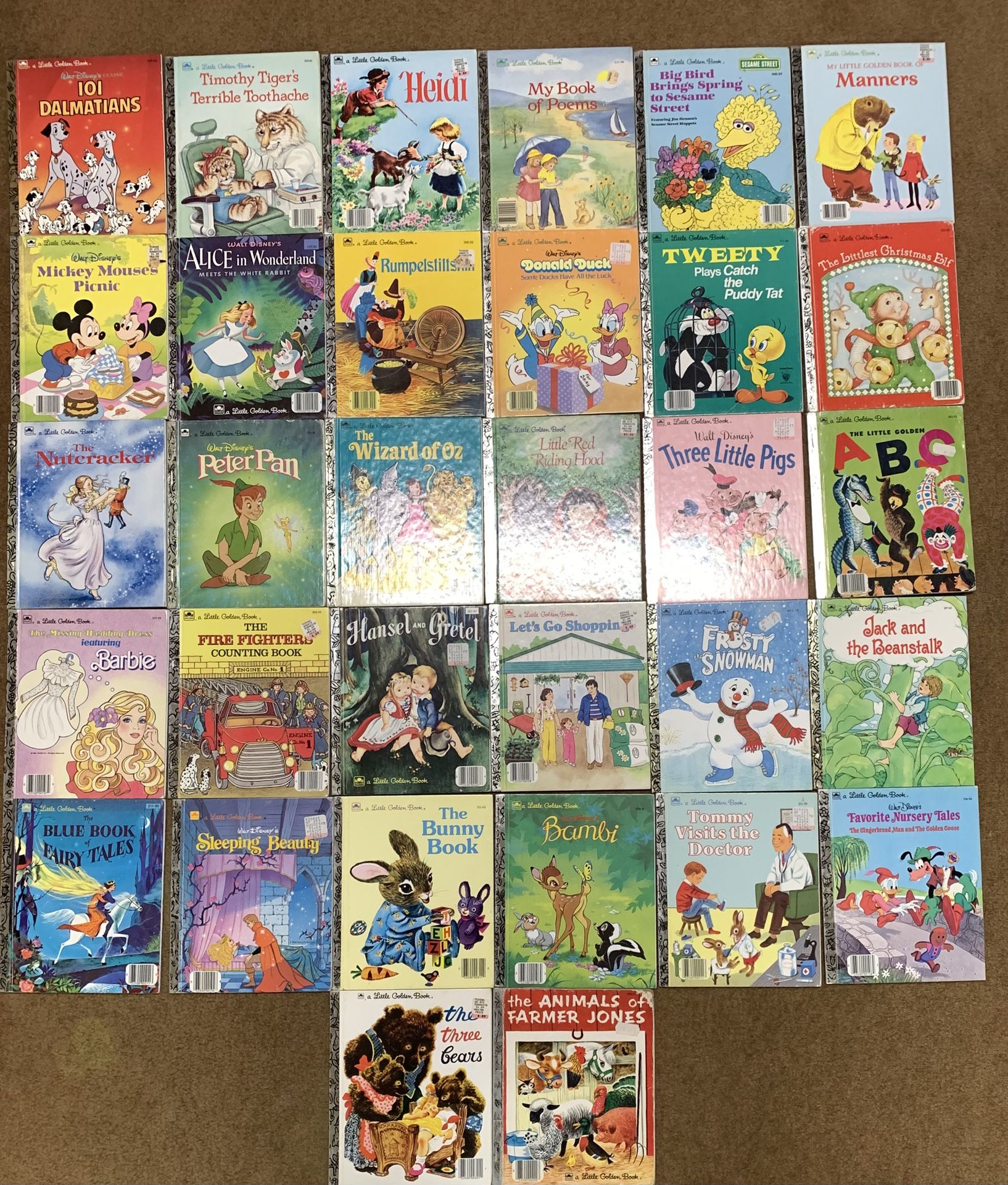 32 Children Books Little Golden Books - Lots of favorite stories