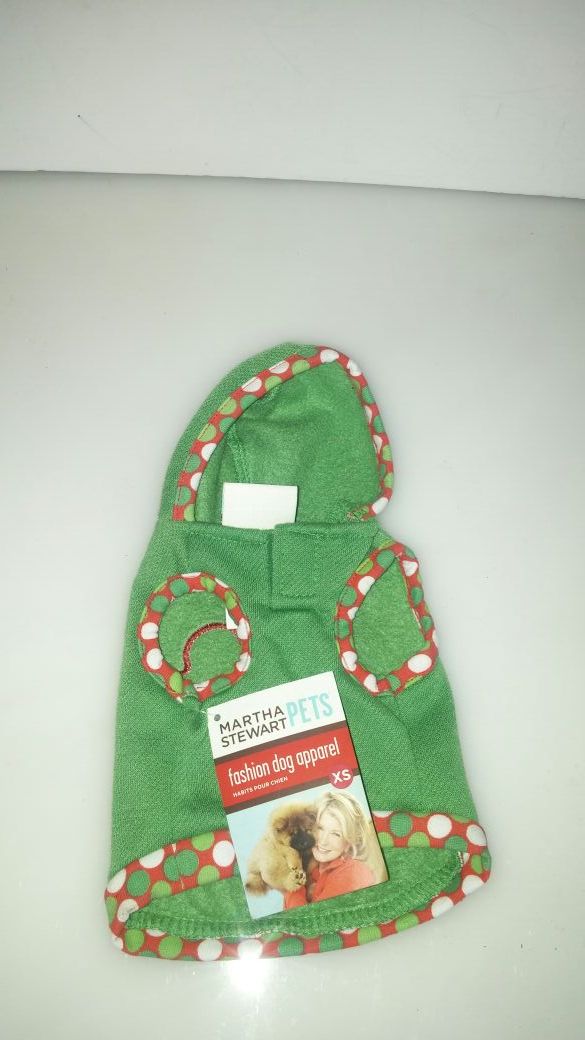Extra small holiday pet outfit