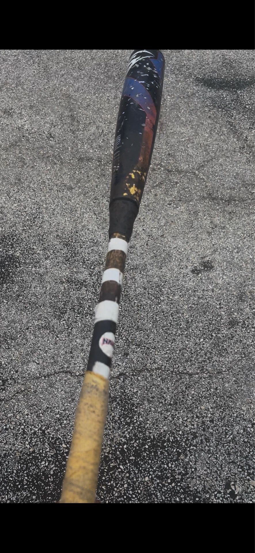 Baseball bats and glove