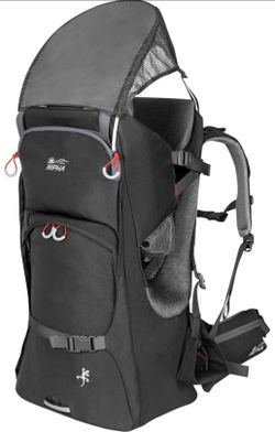 New-in-Box—WIPHA Ergonomic Hiking Child Carrier with Adjustable Padded Seat, Sun Canopy, and Storage