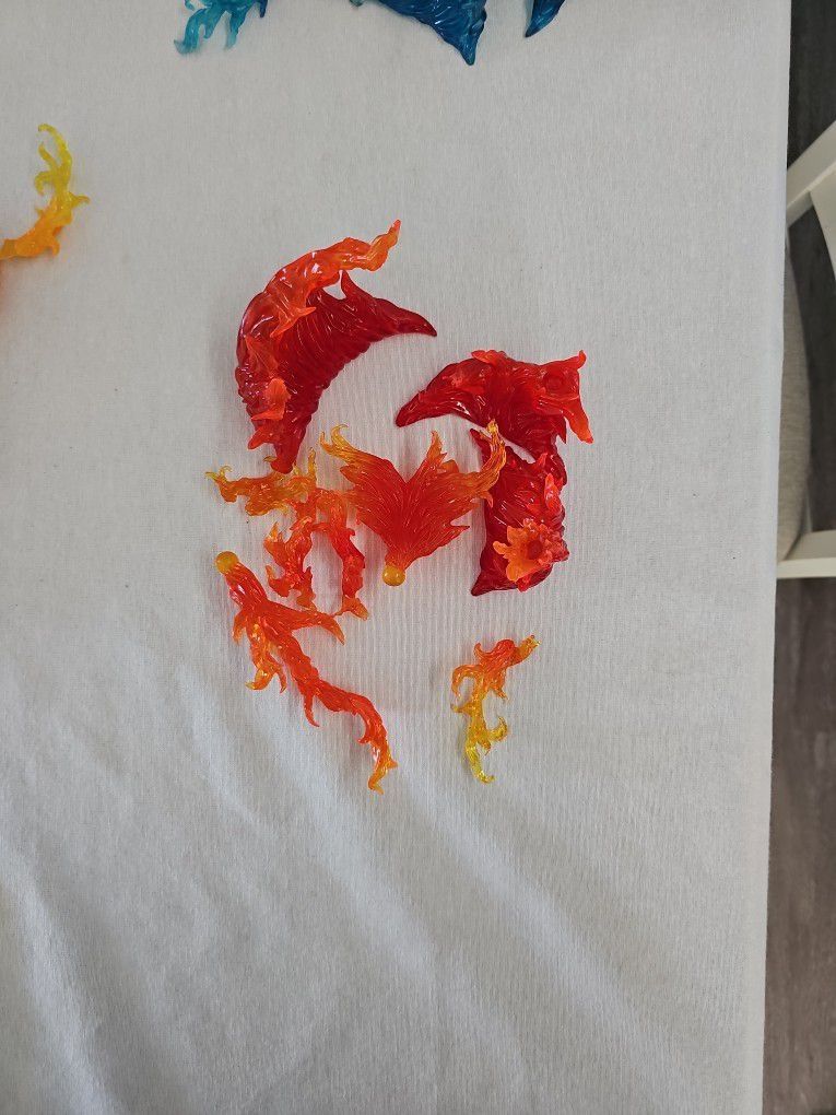Tamashii Nations effects Burning Flame Red