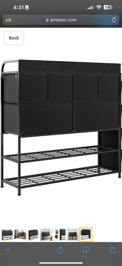REAHOME Black Dresser for Bedroom 6 Fabric Drawer Dresser with 2-Tier  Storage Shelf Chest of Drawers Closets Large Dresser Organizer Tower for  Living for Sale in Hesperia, CA - OfferUp