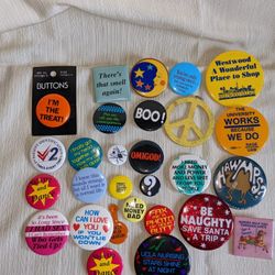 Lot Of Button Pins