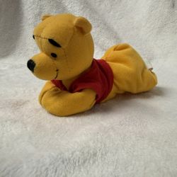 Disney Baby Winnie the Pooh Lying Lounging Plush Rattle Toy