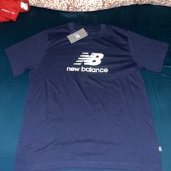 New Balance T Shirt Box Logo Men’s Size L Large