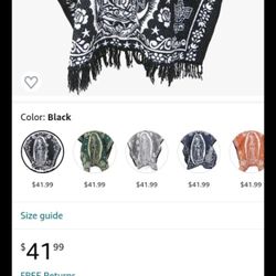 Brand New Poncho $20