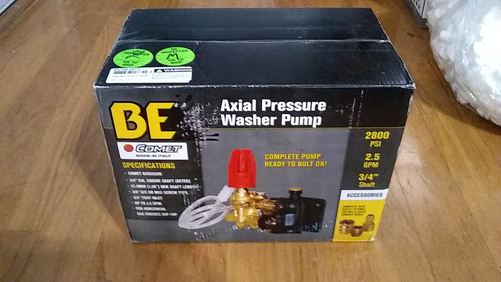 Comet bxd2528g pressure washer pump