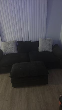 Couch and ottoman
