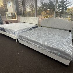 New King Bed + Mattress