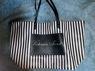 Victoria Secret Black, White & Gold Tote Bag