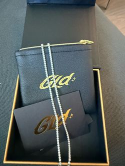 GLD Micro Tennis Necklace “18”