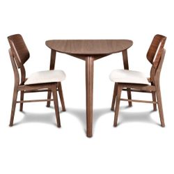 Mcmichael 3 - Piece Solid Wood Dining Set