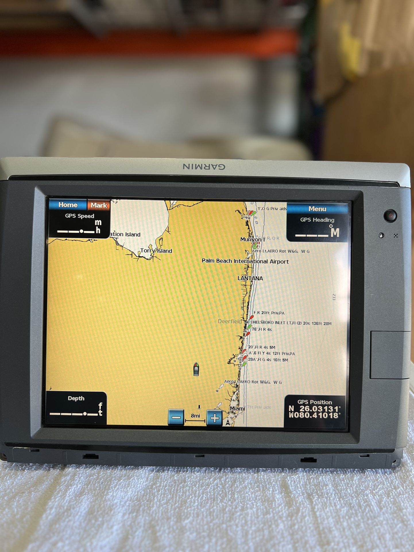 Garmin GPSMAP 7212 Touch Chartplotter GPS Receiver MFD