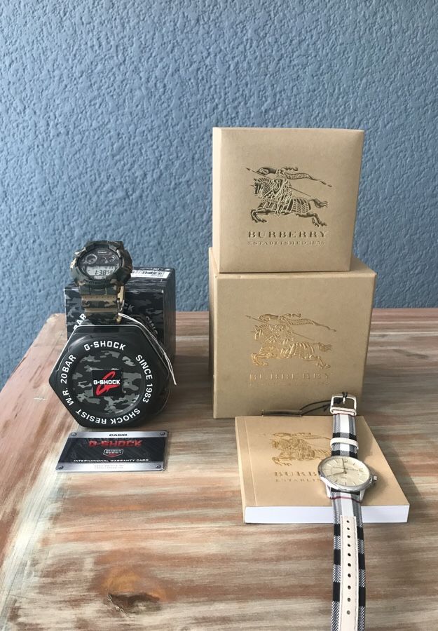 Relojes G-Shock, Burberry, Casio