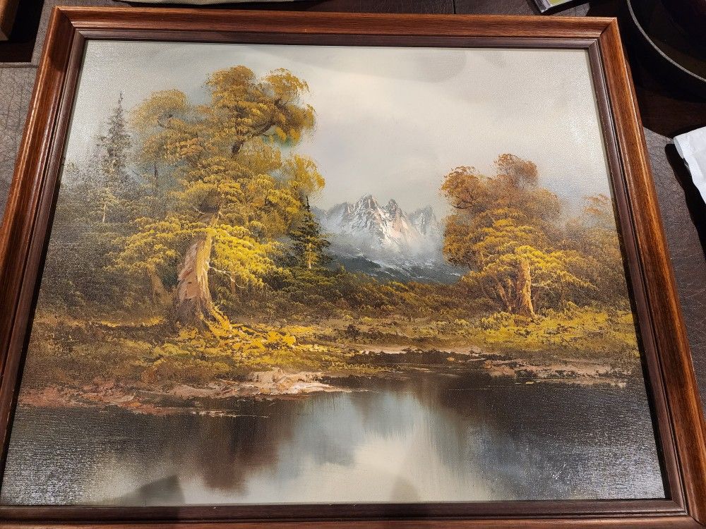 Beautiful Scenic Canvas Painting Artistis Is ROBINSON