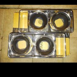 1974 Impala/caprice Headlight Bezels/trim Cups