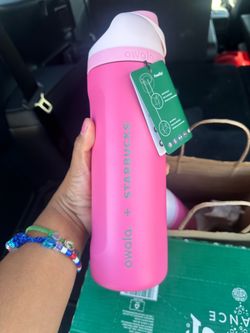 Owala x starbucks  pink white cup