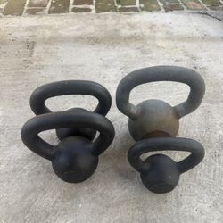 Kettle Bells 2 - 10lbs  1 - 15lbs   1 - 5lb