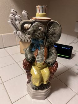 Vintage Elephant Jim Beam Bottle 