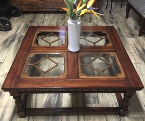 Vintage Style Refinished Wood Coffee Tables