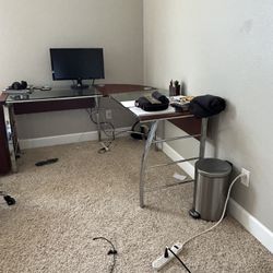 Desk And Shelves