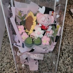 Graduation Crochet Flower Arrangements that light up! 