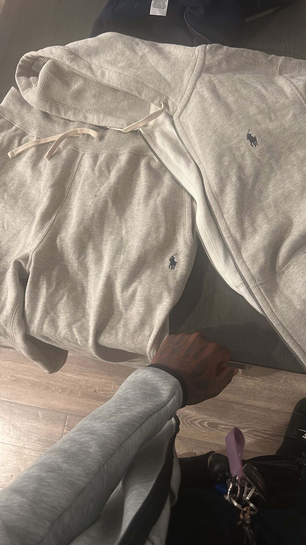 Grey Polo Set