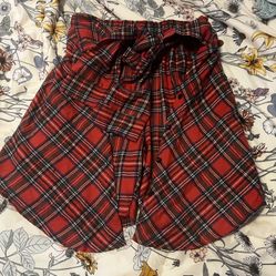 New! Ladies Plaid Skort