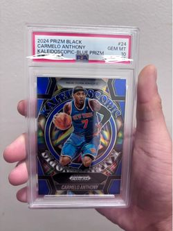 Nba panini Psa 10 Knicks Carmelo Anthony prizm black pop 3 /199